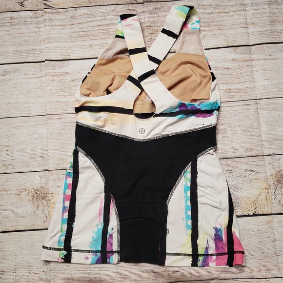 LULULEMON push your limit splatter paint tank top 4 - Picture 4 of 8